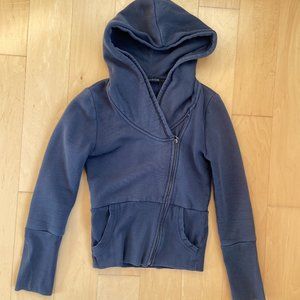 Designer hoodie with Diagonal Zipper by Curator